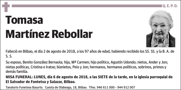 Tomasa Martínez Rebollar