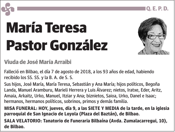 María Teresa Pastor González