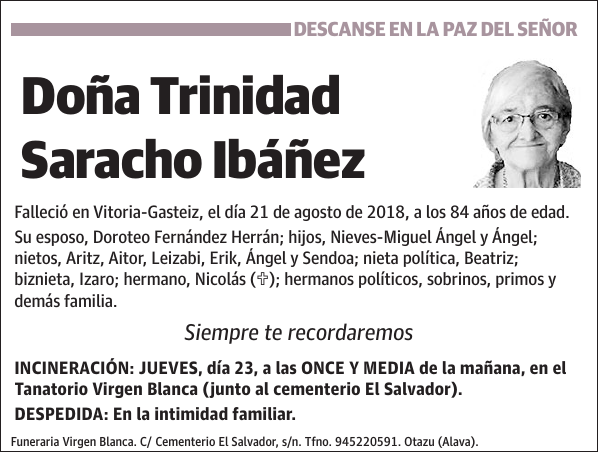 Trinidad Saracho Ibáñez