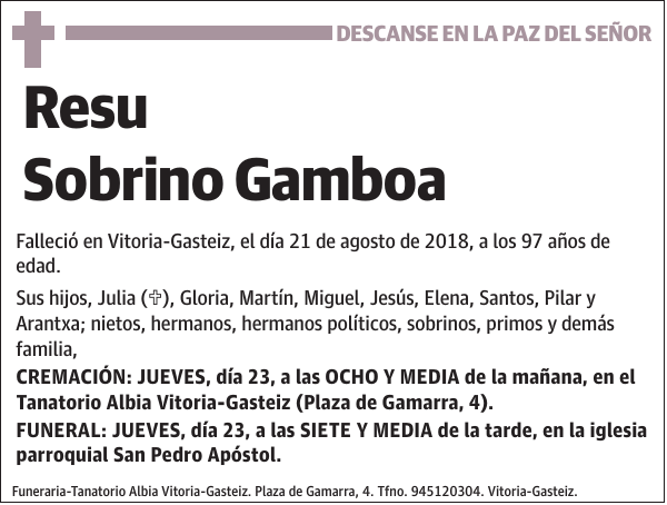 Resu Sobrino Gamboa