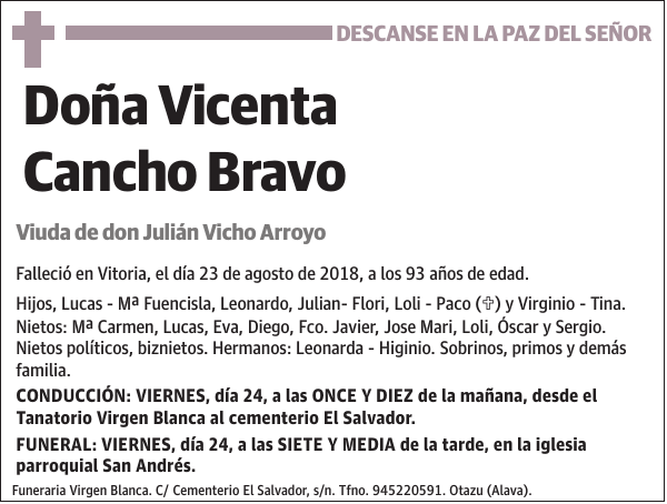 Vicenta Cancho Bravo