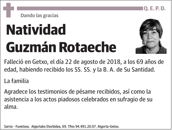 Natividad Guzmán Rotaeche