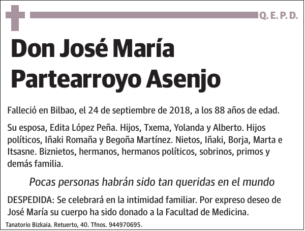 José María Partearroyo Asenjo
