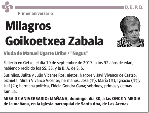 Milagros Goikoetxea Zabala