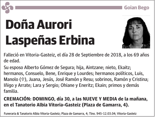 Aurori Laspeñas Erbina