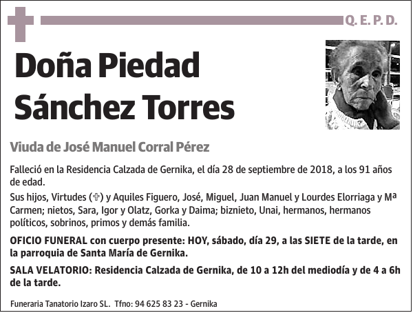 Piedad Sánchez Torres