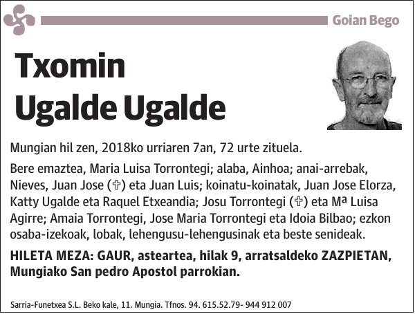 Txomin Ugalde Ugalde
