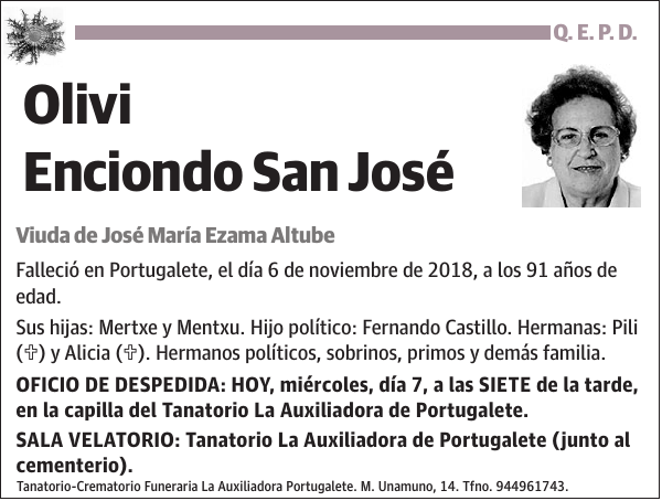 Olivi Enciondo San José