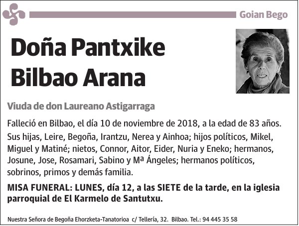 Pantxike Bilbao Arana