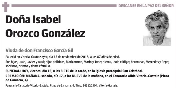 Isabel Orozco González