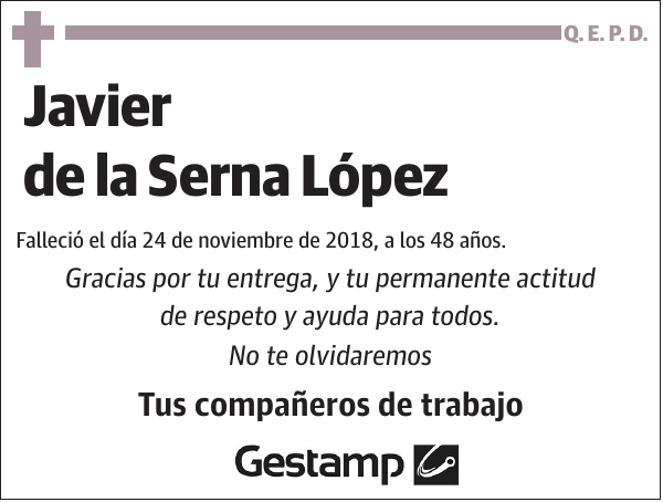 Javier de la Serna López