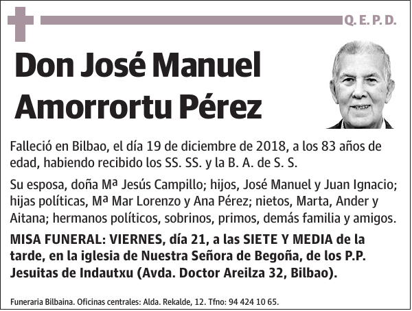 José Manuel Amorrortu Pérez
