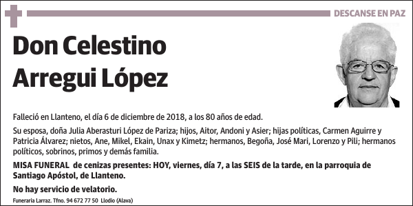 Celestino Arregui López