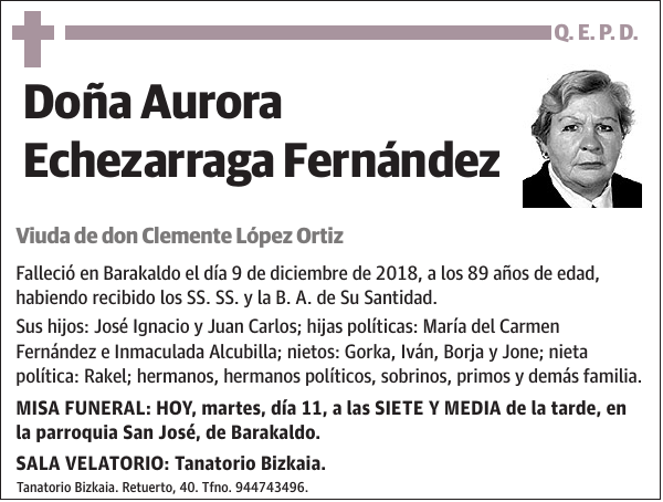 Aurora Echezarraga Fernández