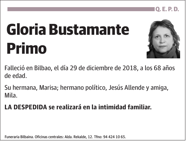 Gloria Bustamante Primo