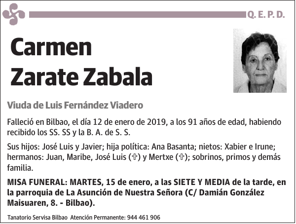 Carmen Zarate Zabala