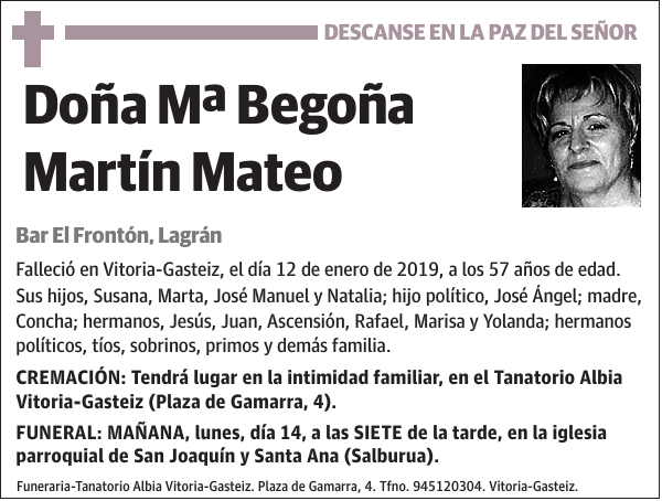 Mª Begoña Martín Mateo