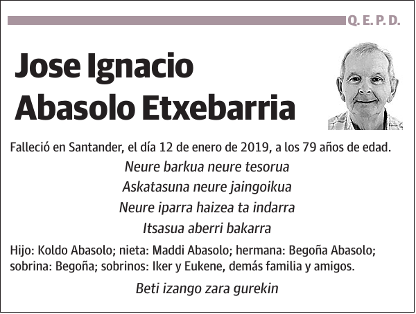 Jose Ignacio Abasolo Etxebarria