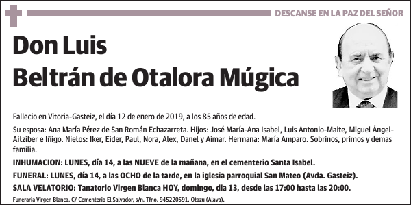 Luis Beltrán de Otalora Múgica