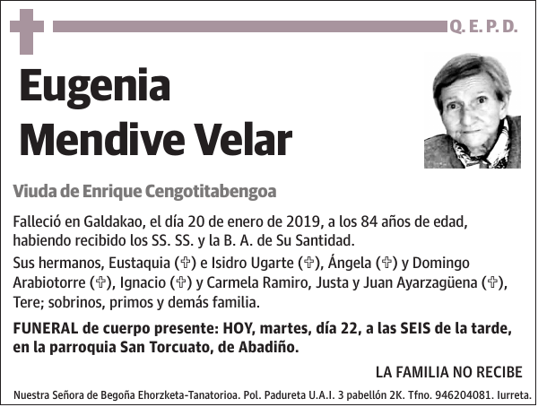Eugenia Mendive Velar