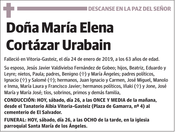 María Elena Cortázar Urabain