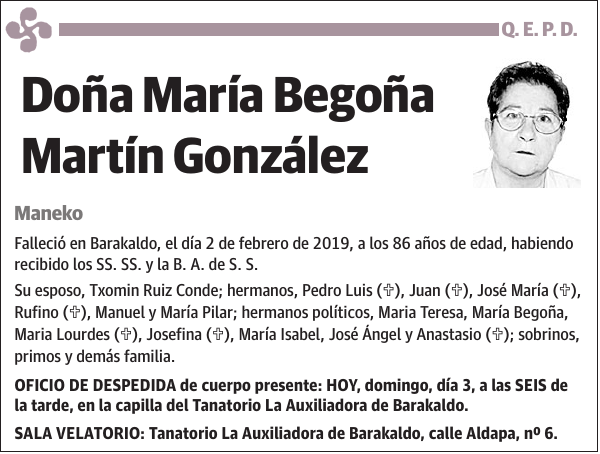 María Begoña Martín González