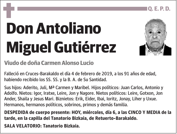 Antoliano Miguel Gutiérrez