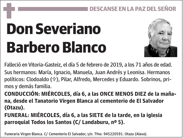 Severiano Barbero Blanco