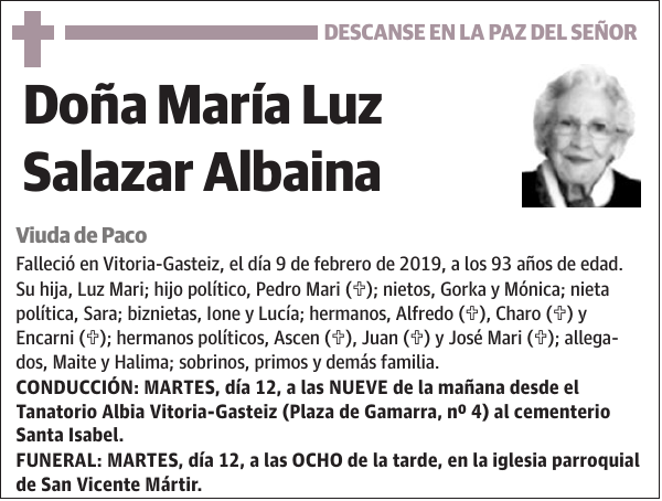 María Luz Salazar Albaina