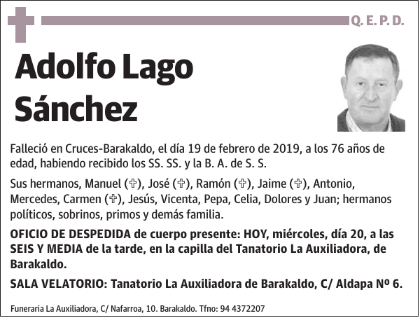 Adolfo Lago Sánchez