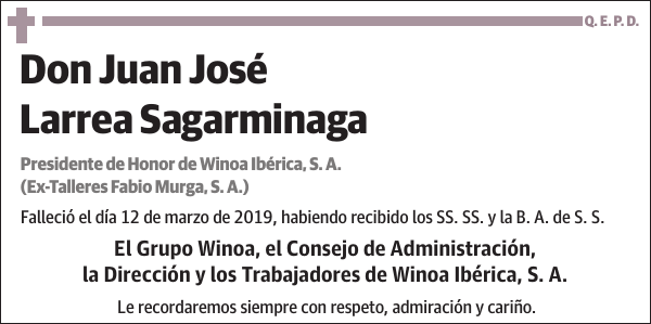 Juan José Larrea Sagarminaga