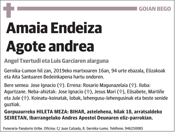 Amaia Endeiza Agote