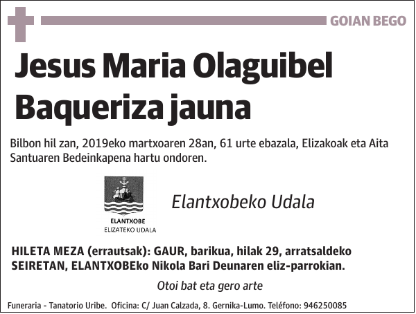 Jesús María Olaguibel Baqueriza