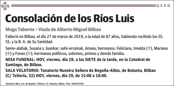 Consolación de los Ríos Luis