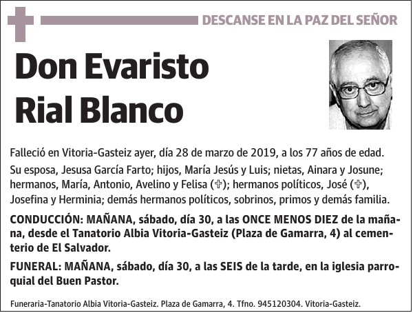 Evaristo Rial Blanco