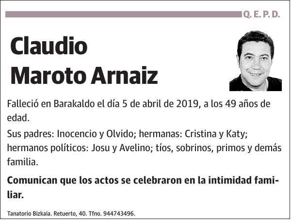 Claudio Maroto Arnaiz