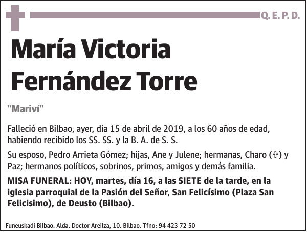 María Victoria Fernández Torre 'Mariví'
