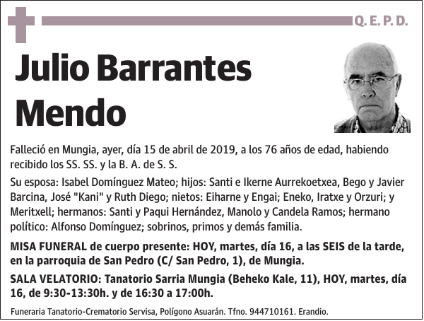 Julio Barrantes Mendo