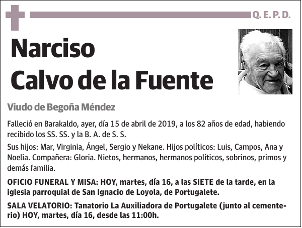 Narciso Calvo de la Fuente