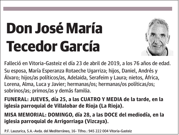 José María Tecedor García