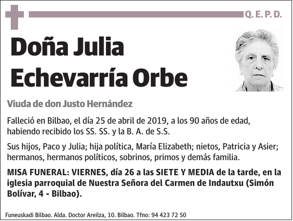 Julia Echevarría Orbe