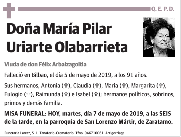 María Pilar Uriarte Olabarrieta