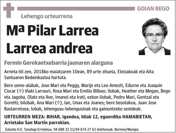 Mª Pilar Larrea Larrea
