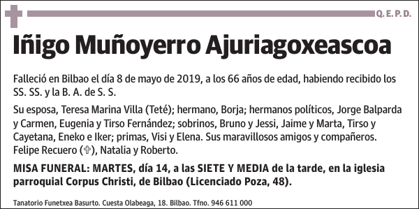 Iñigo Muñoyerro Ajuriagoxeascoa