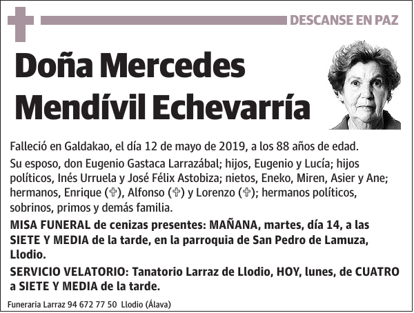 Mercedes Mendívil Echevarría