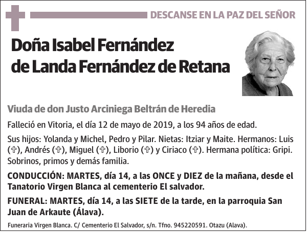 Isabel Fernández de Landa Fernández de Retana