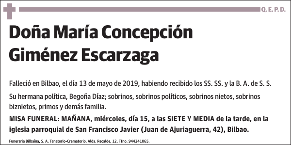 María Concepción Giménez Escarzaga