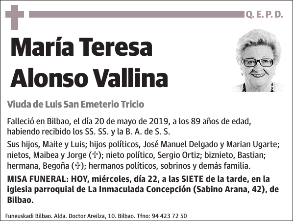 María Teresa Alonso Vallina