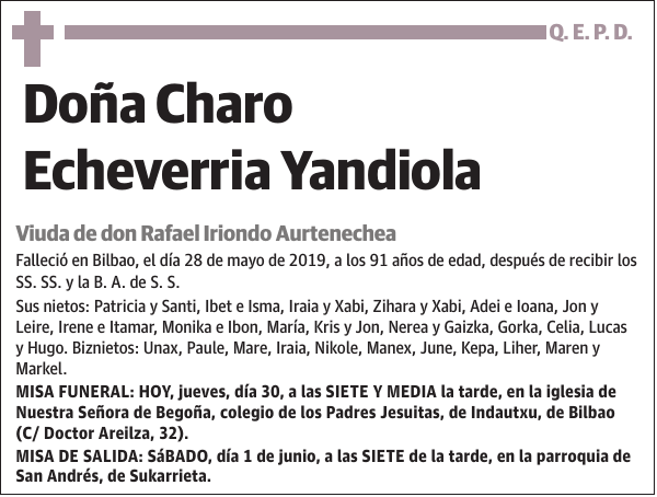 Charo Echeverria Yandiola