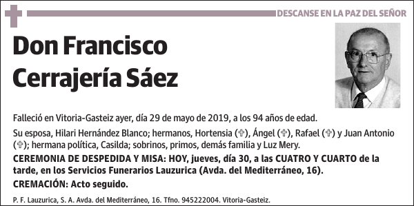 Francisco Cerrajería Sáez